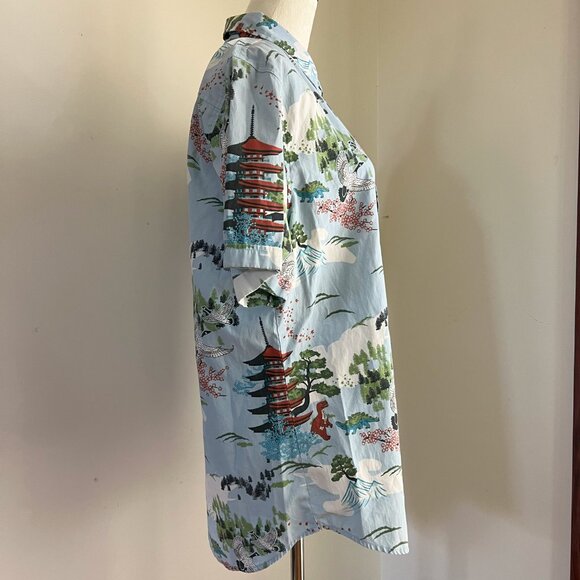 Firefly Lootwear Mens Dinosaur Hawaiian Shirt Limited Edition Blue Pagoda Sz M - Picture 5 of 9